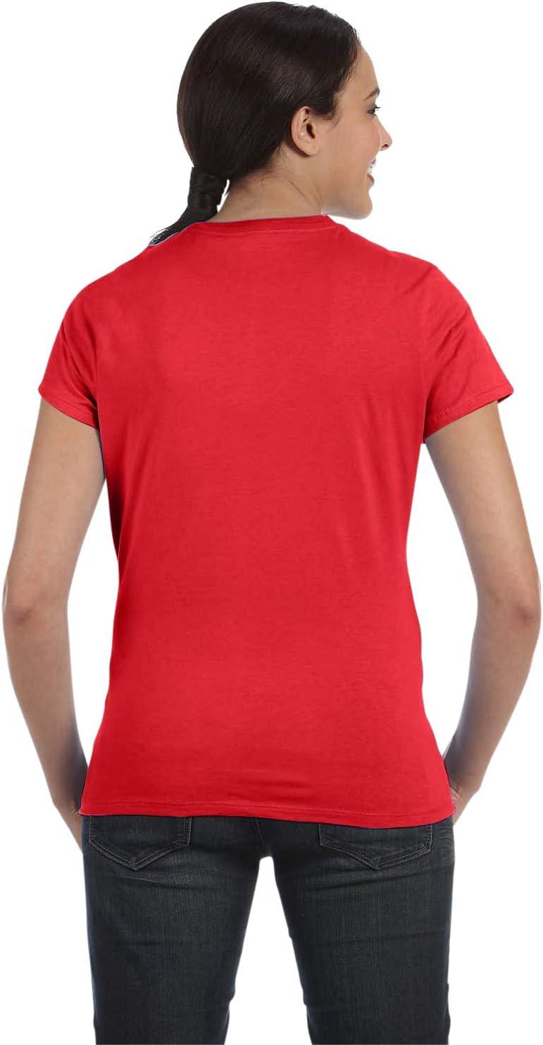 imageHanes Womens PerfectT Crewneck TShirt Lightweight Cotton Short Sleeve Tee for WomenAthletic Red
