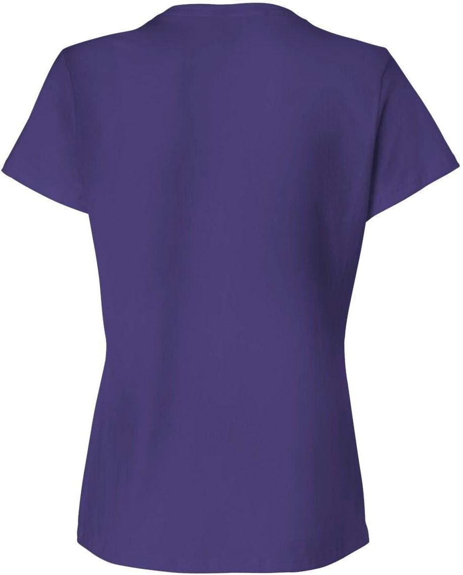 imageHanes Womens PerfectT Crewneck TShirt Lightweight Cotton Short Sleeve Tee for WomenPurple
