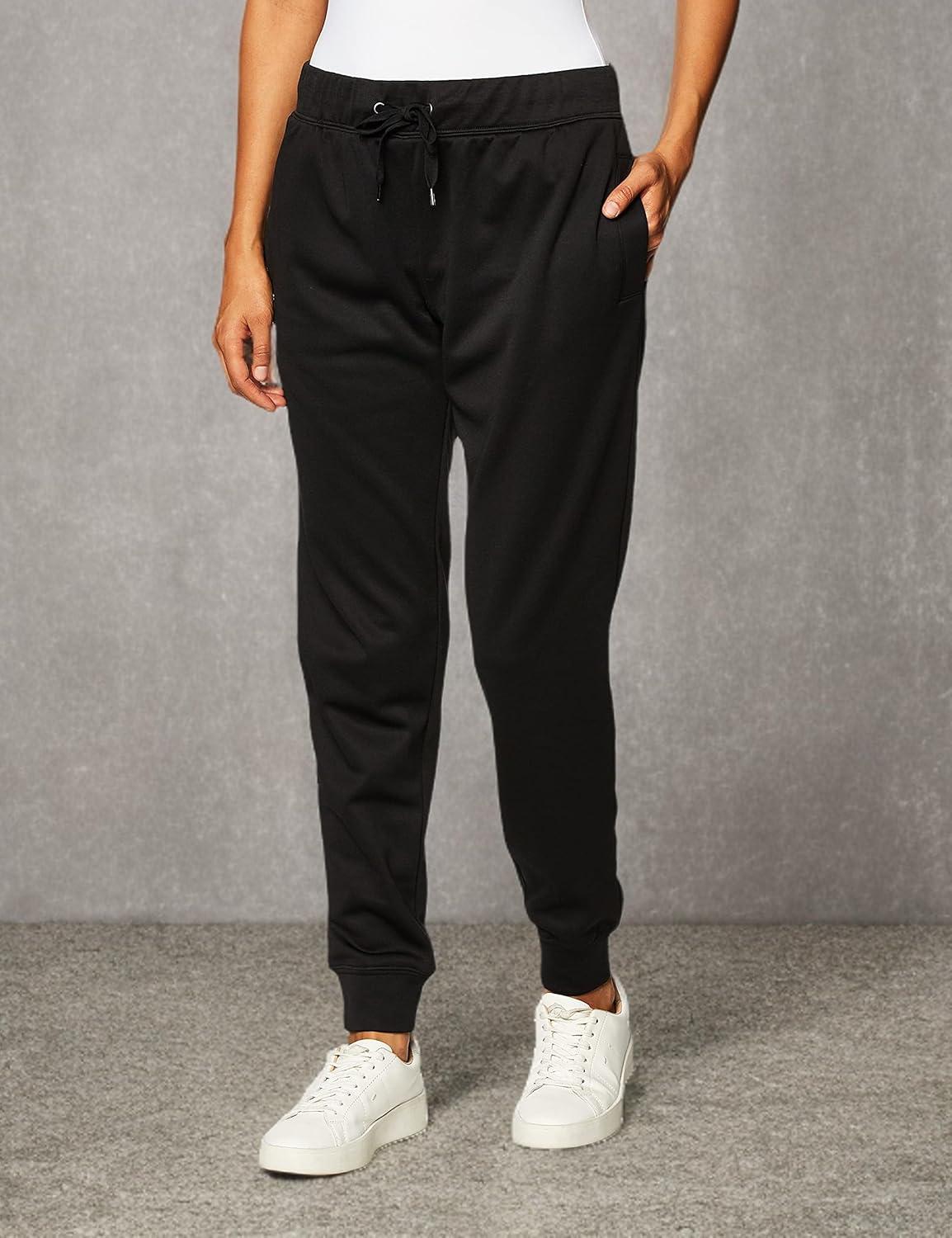 imageHanes Womens Sport Performance Fleece Jogger Pants with PocketsBlack HeatherBlack Heather