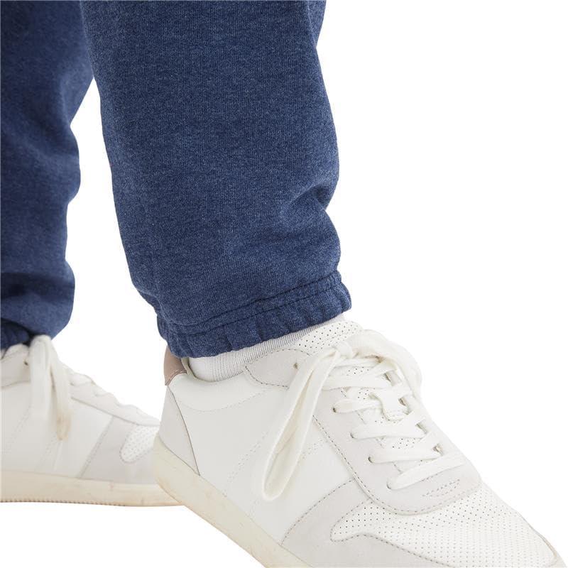 imageHanes Womens Sweatpants EcoSmart Fleece Joggers Pocketless Cinched Leg Sweatpants for Women 30quotNavy Heather