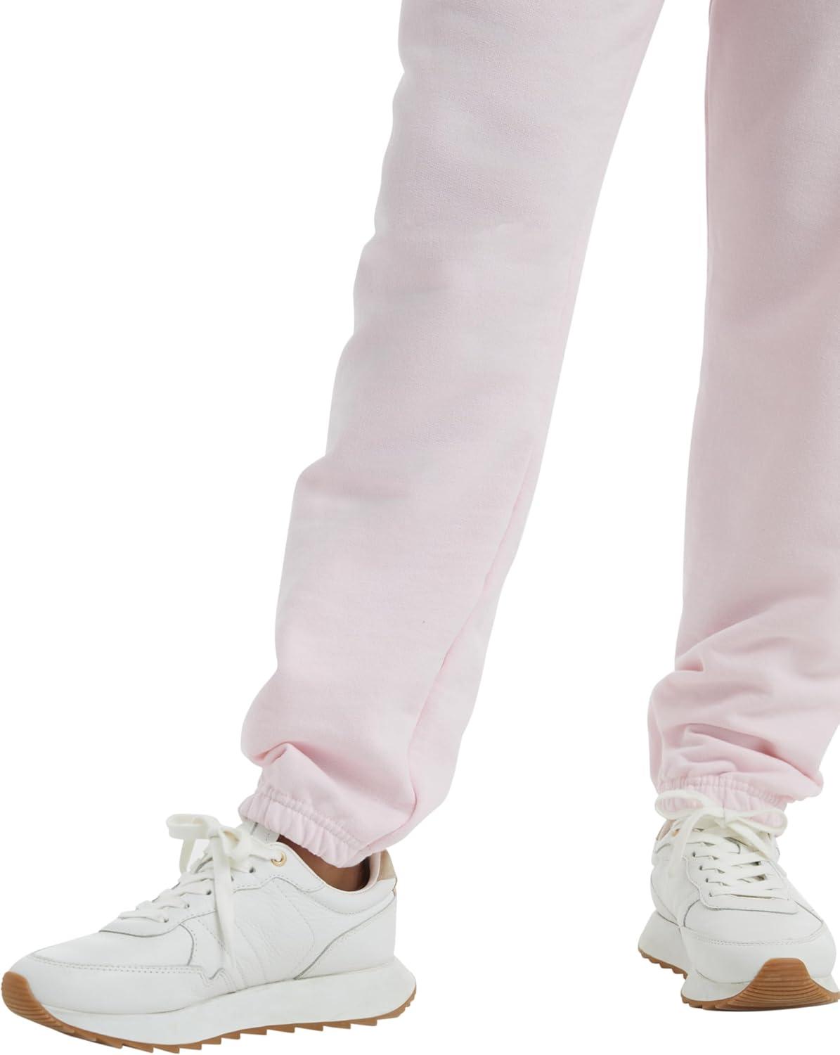 imageHanes Womens Sweatpants EcoSmart Fleece Joggers Pocketless Cinched Leg Sweatpants for Women 30quotPale Pink