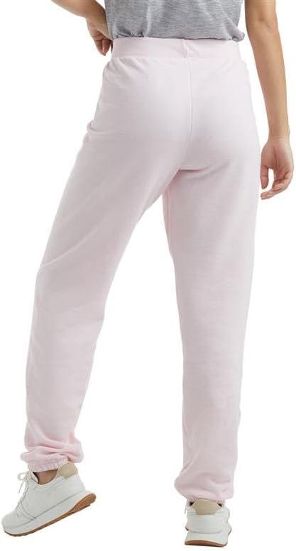 imageHanes Womens Sweatpants EcoSmart Fleece Joggers Pocketless Cinched Leg Sweatpants for Women 30quotPale Pink
