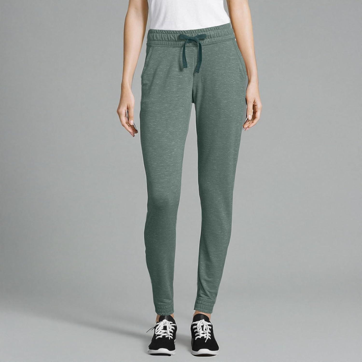 imageHanes Womens Triblend French Terry Jogger with PocketsJuniper Blue Heather