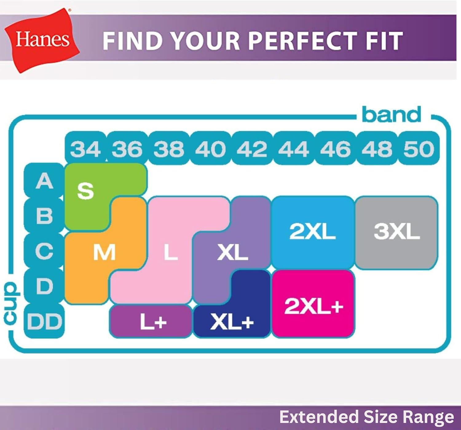 imageHanes Womens Wireless Natural Lift Modal Full Coverage Bra Wirefree TShirt Bra Sizes S2XBlack