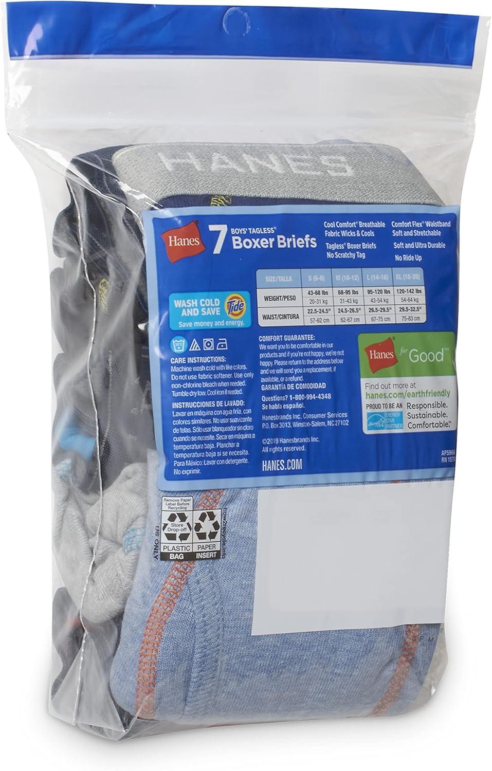 imageHanes boys Hanes Boys and Toddler Underwear Comfort Flex Wb Boxer Briefs 10pack7 Pack Multicolor