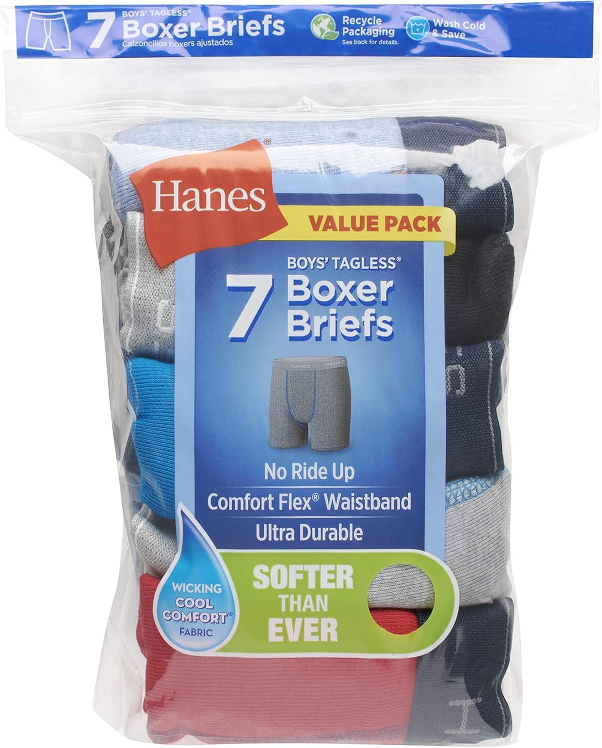 imageHanes boys Hanes Boys and Toddler Underwear Comfort Flex Wb Boxer Briefs 10pack7 Pack Multicolor