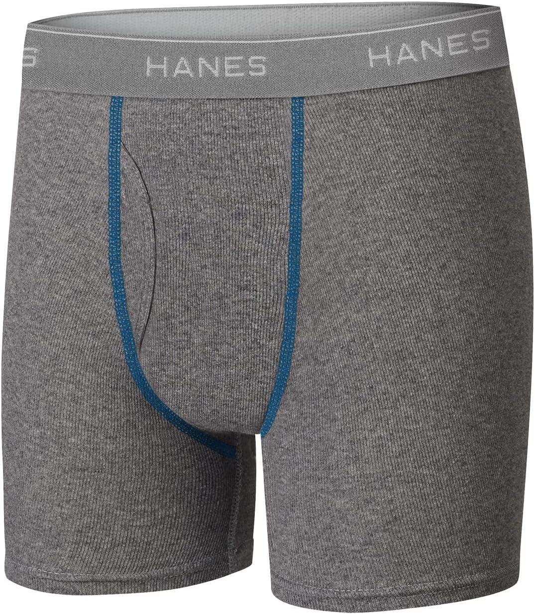 imageHanes boys Hanes Boys and Toddler Underwear Comfort Flex Wb Boxer Briefs 10packGreyBlueBlackRed 10 Pack