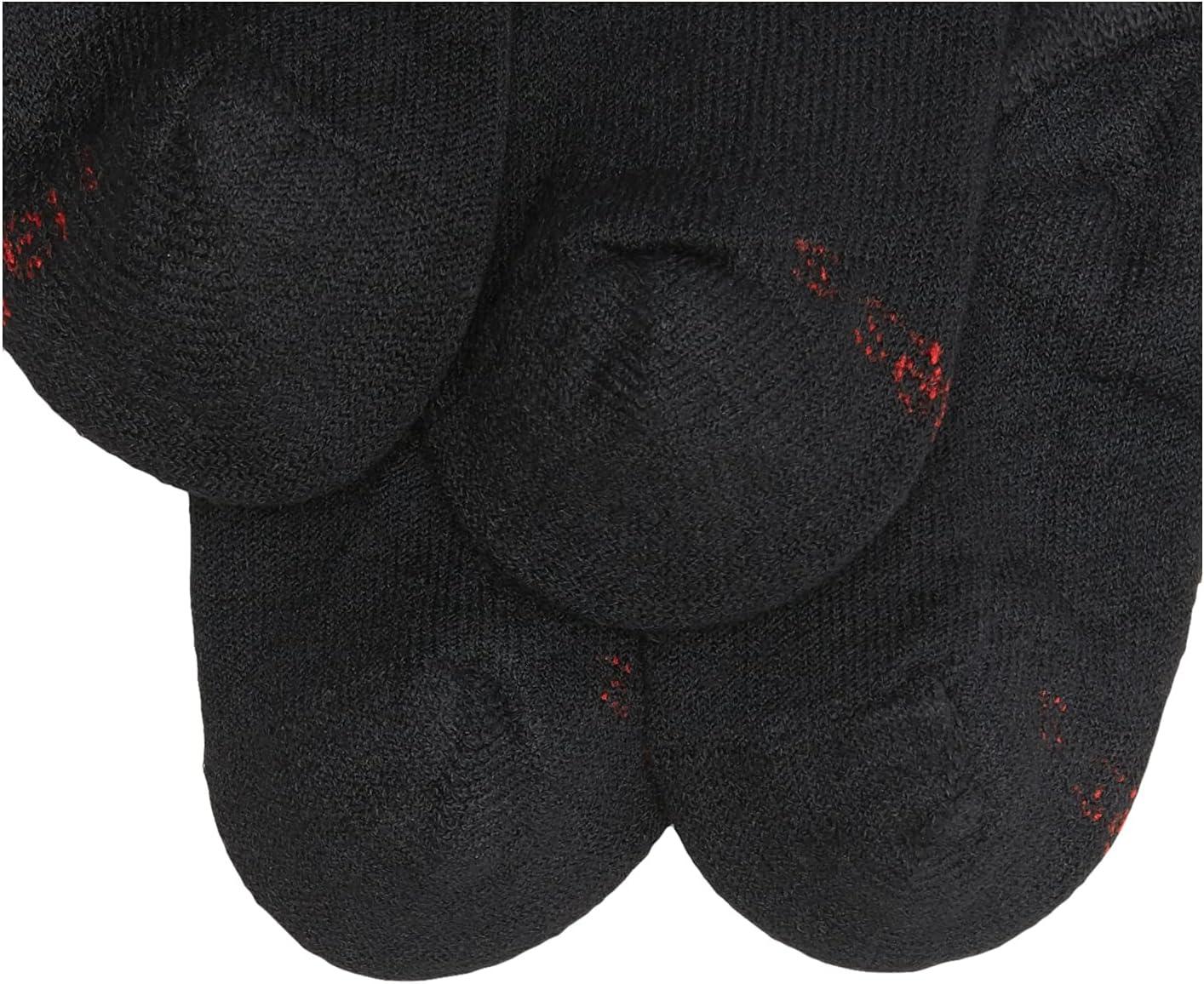 imageHanes boys Socks Double Tough Cushioned Ankle and No Show 12pair PacksNo Show Black 12 Pack