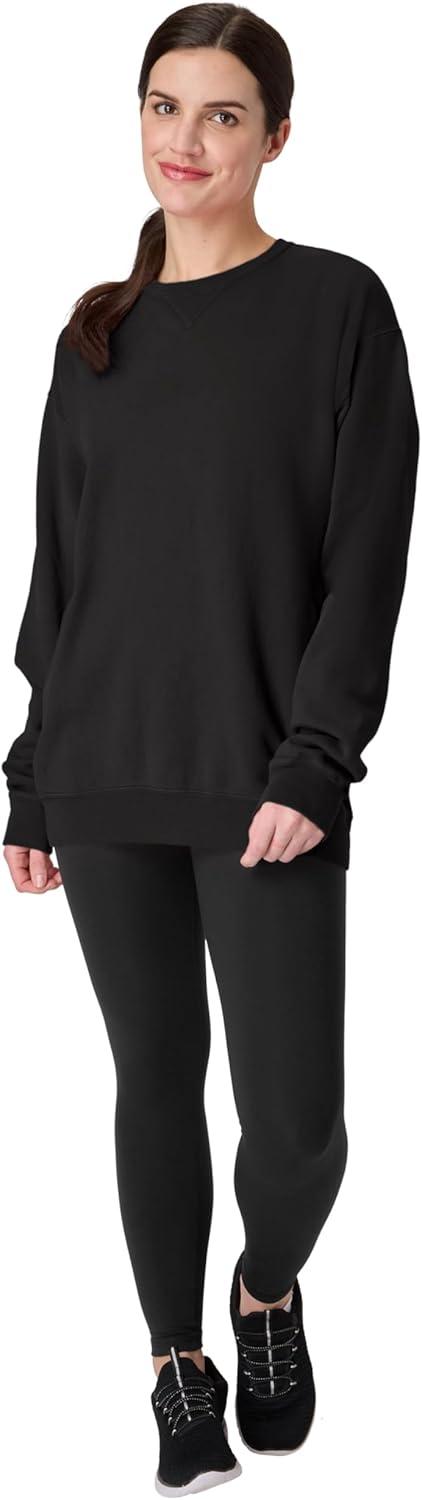 imageHanes mens Comfortwash Garment Dyed SweatshirtBlack