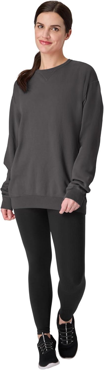 imageHanes mens Comfortwash Garment Dyed SweatshirtNew Railroad Gray