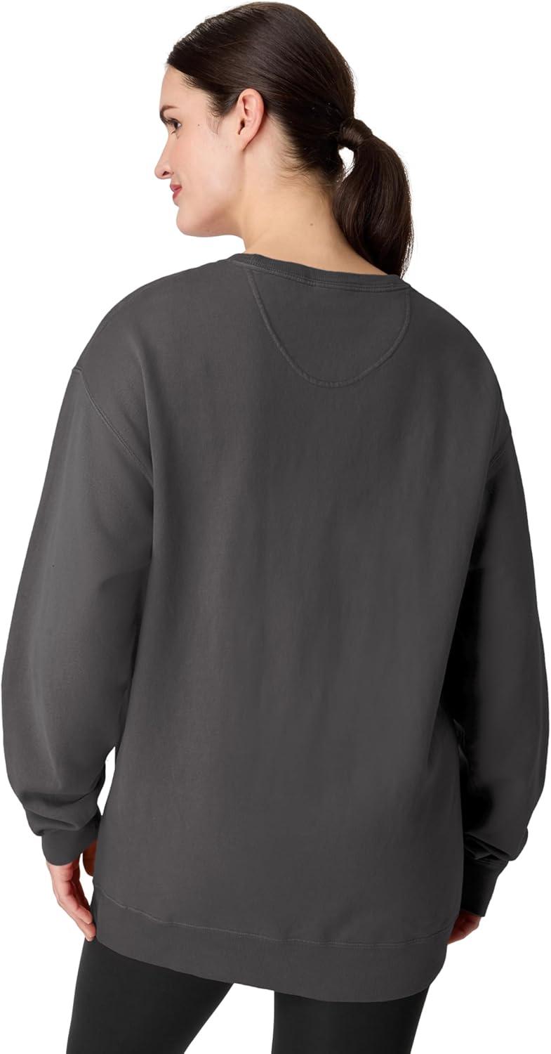 imageHanes mens Comfortwash Garment Dyed SweatshirtNew Railroad Gray