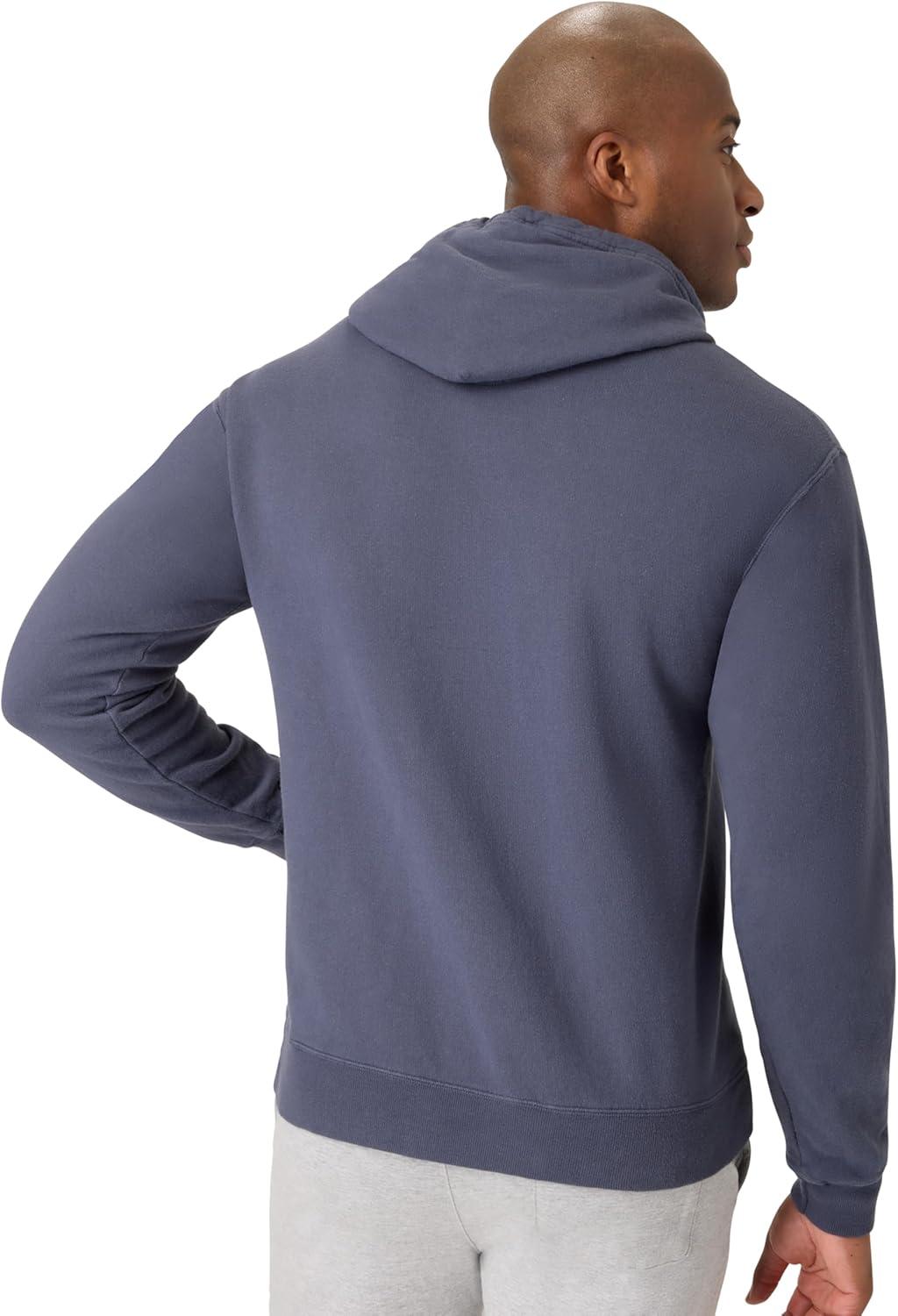 imageHanes mens Originals Fleece Hoodie Garment Dyed Hooded Sweatshirt Unisex Fleece PulloverAnchor Slate