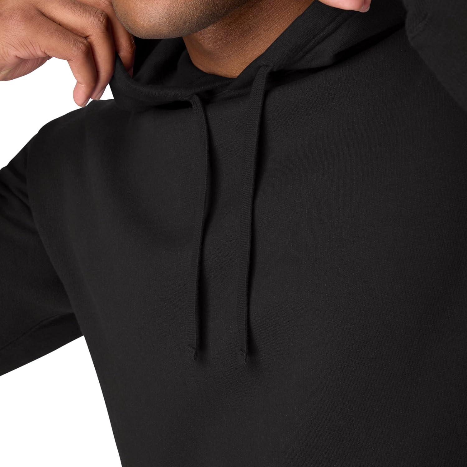 imageHanes mens Originals Fleece Hoodie Garment Dyed Hooded Sweatshirt Unisex Fleece PulloverBlack