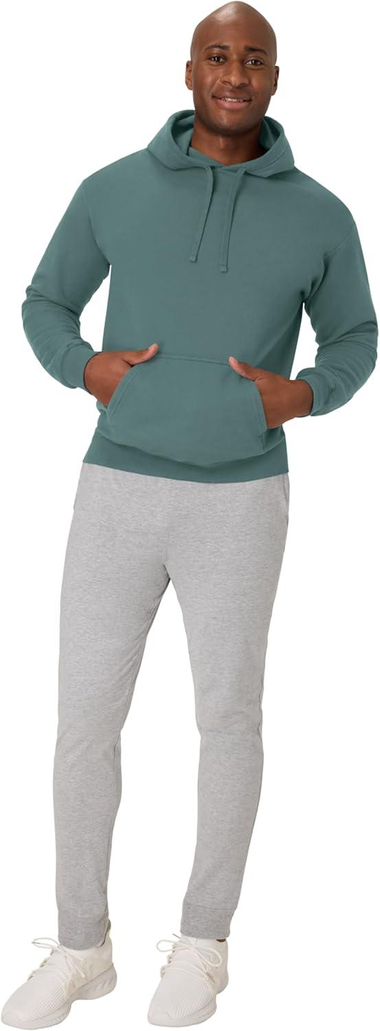 imageHanes mens Originals Fleece Hoodie Garment Dyed Hooded Sweatshirt Unisex Fleece PulloverCypress Green