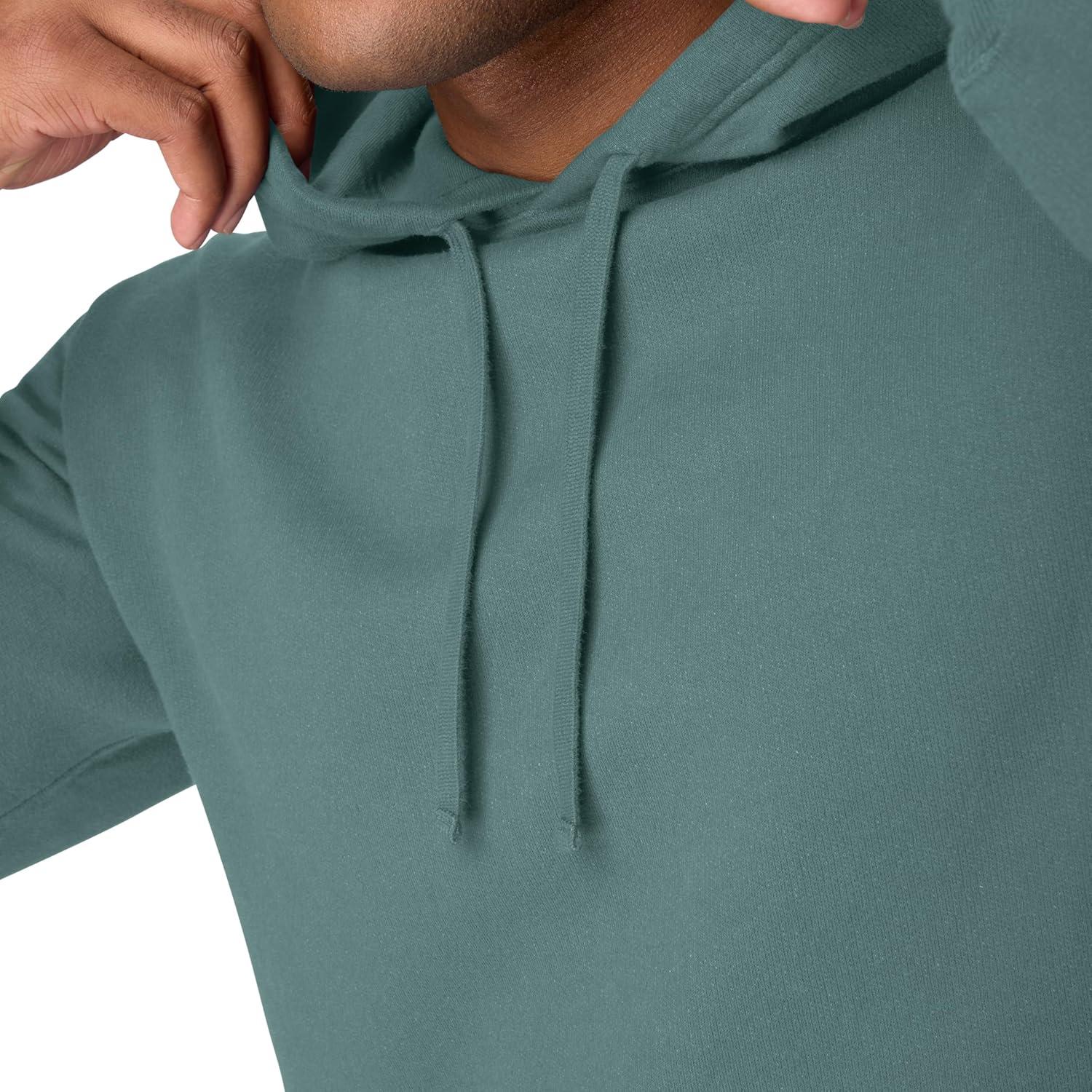 imageHanes mens Originals Fleece Hoodie Garment Dyed Hooded Sweatshirt Unisex Fleece PulloverCypress Green