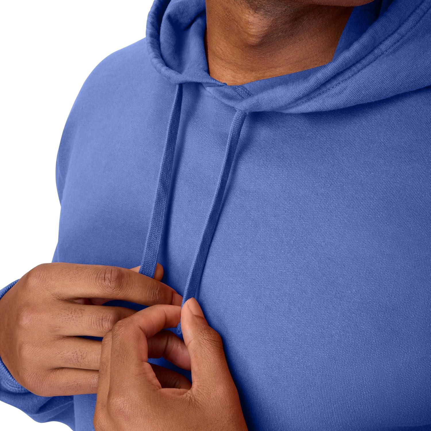 imageHanes mens Originals Fleece Hoodie Garment Dyed Hooded Sweatshirt Unisex Fleece PulloverDeep Forte Blue