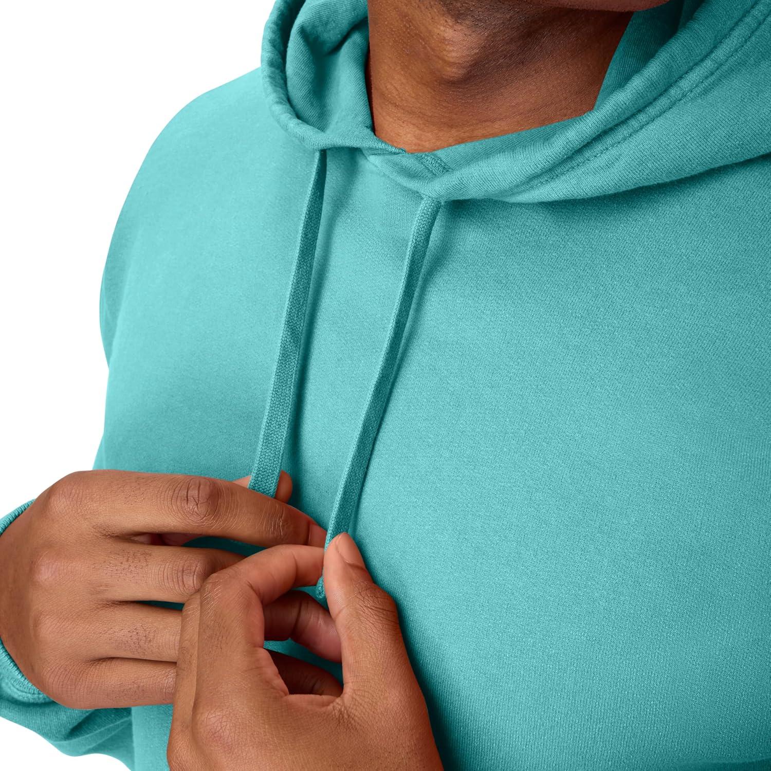 imageHanes mens Originals Fleece Hoodie Garment Dyed Hooded Sweatshirt Unisex Fleece PulloverMint