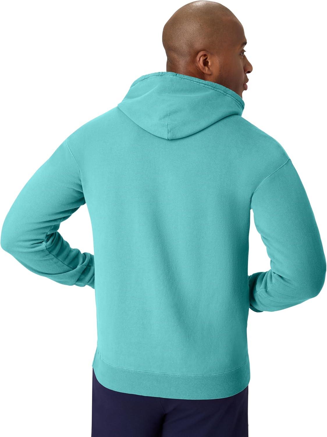 imageHanes mens Originals Fleece Hoodie Garment Dyed Hooded Sweatshirt Unisex Fleece PulloverMint