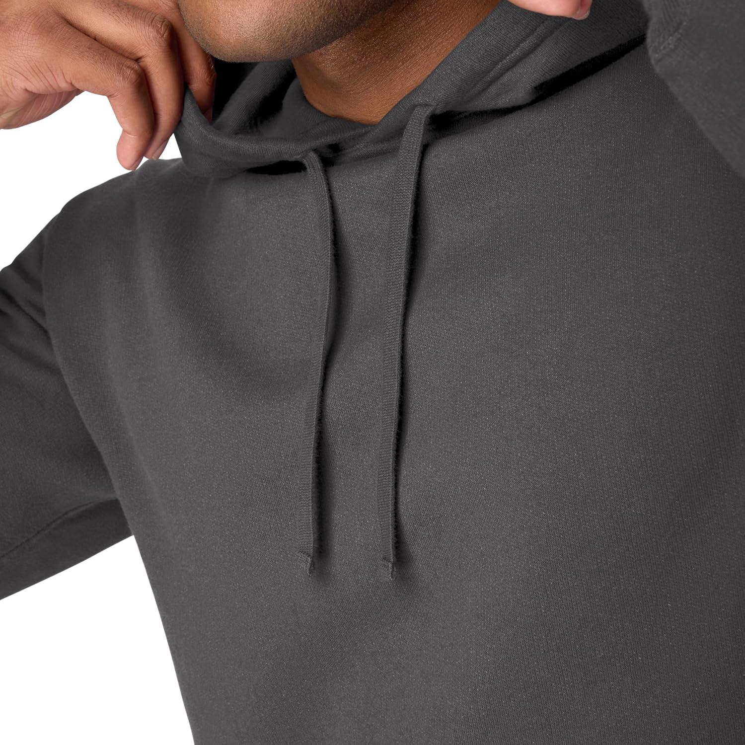 imageHanes mens Originals Fleece Hoodie Garment Dyed Hooded Sweatshirt Unisex Fleece PulloverNew Railroad Gray