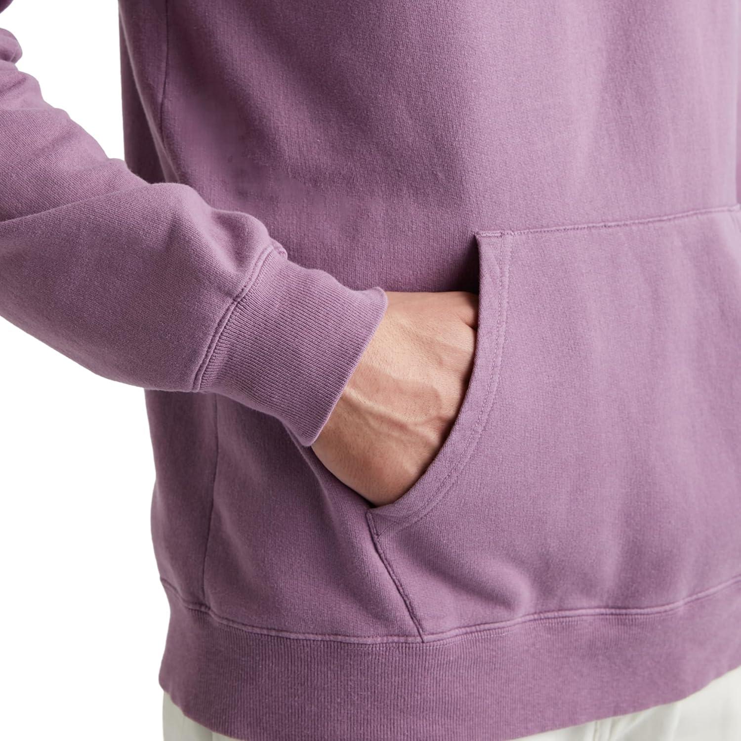 imageHanes mens Originals Fleece Hoodie Garment Dyed Hooded Sweatshirt Unisex Fleece PulloverPurple Plum Raisin