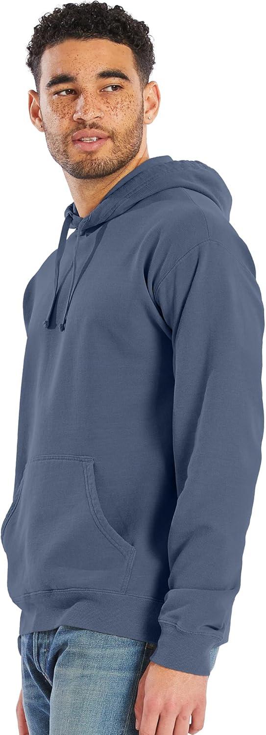 imageHanes mens Originals Fleece Hoodie Garment Dyed Hooded Sweatshirt Unisex Fleece PulloverSaltwater