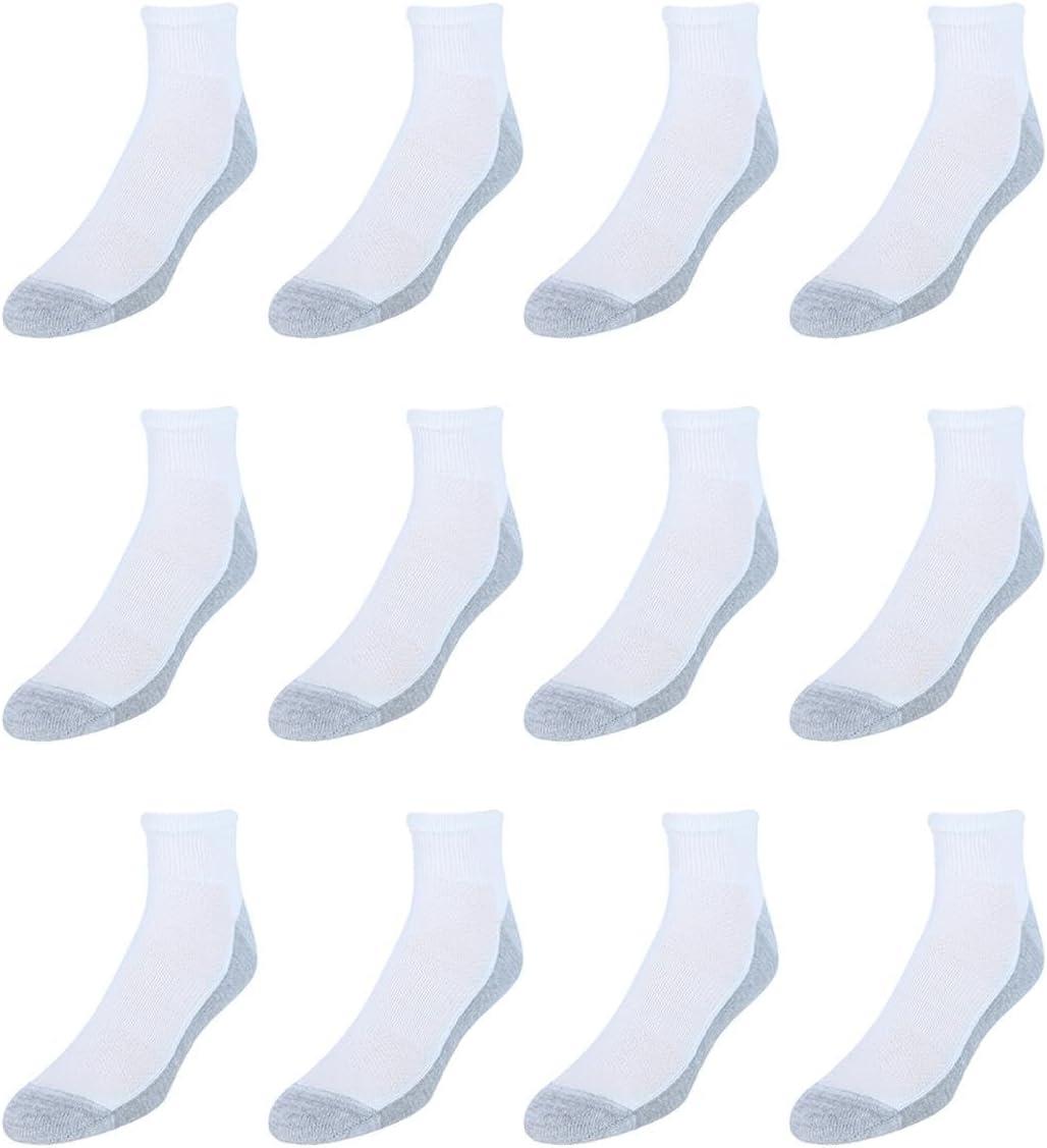 imageHanes mens Socks Xtemp Cushioned Ankle Socks 12packWhite 12 Pack