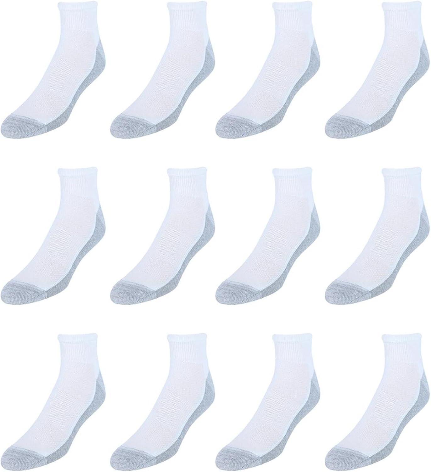 imageHanes mens Socks Xtemp Cushioned Ankle Socks 12packWhite 12 Pack
