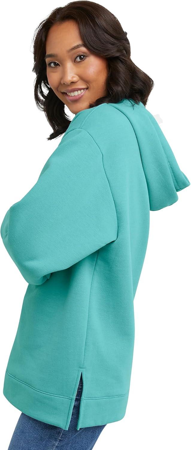 imageHanes womens Ecosmart Fleece Hoodie Midweight Sweatshirt for Women Kanga PocketSpanish Moss