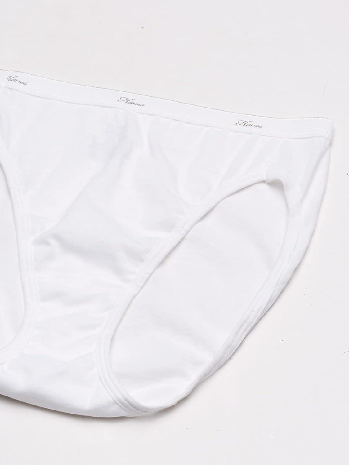 imageHanes womens Highcut Panties Pack Highwaisted Briefs Moisturewicking Cotton Underwear 10pack Colors May VaryWhite 10pack