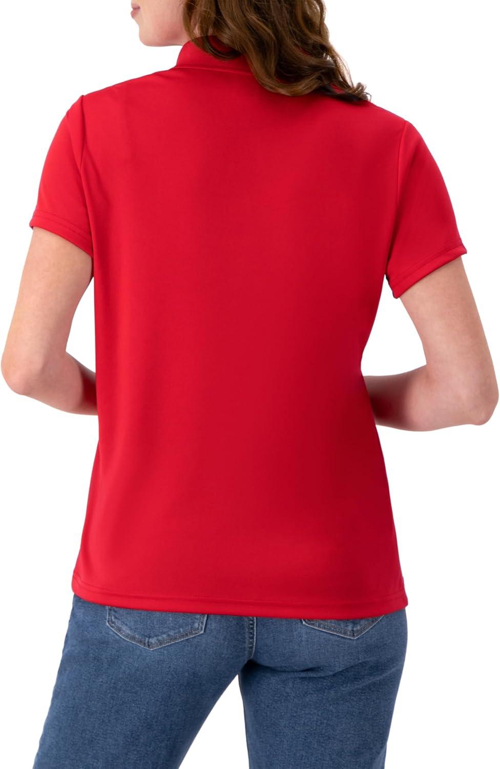 imageHanes womens Performance Polo Single or 3Pack Sport Cool DRI MoistureWicking Polo Shirt 40 UPF ProtectionDeep Red 1 Pack