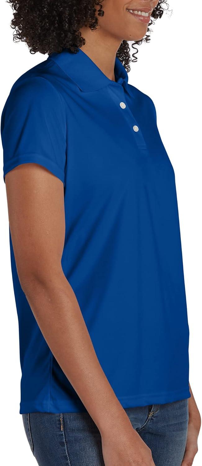 imageHanes womens Performance Polo Single or 3Pack Sport Cool DRI MoistureWicking Polo Shirt 40 UPF ProtectionDeep Royal 1 Pack