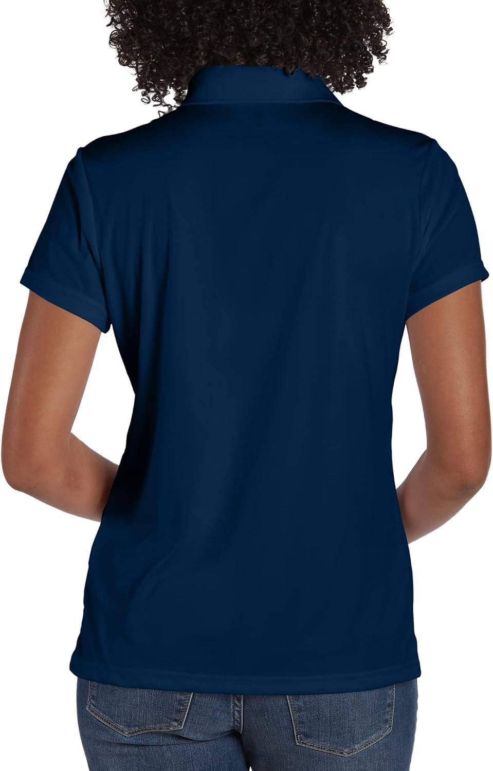 imageHanes womens Performance Polo Single or 3Pack Sport Cool DRI MoistureWicking Polo Shirt 40 UPF ProtectionNavy 1 Pack