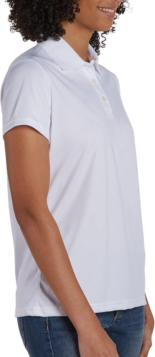 imageHanes womens Performance Polo Single or 3Pack Sport Cool DRI MoistureWicking Polo Shirt 40 UPF ProtectionWhite 1 Pack