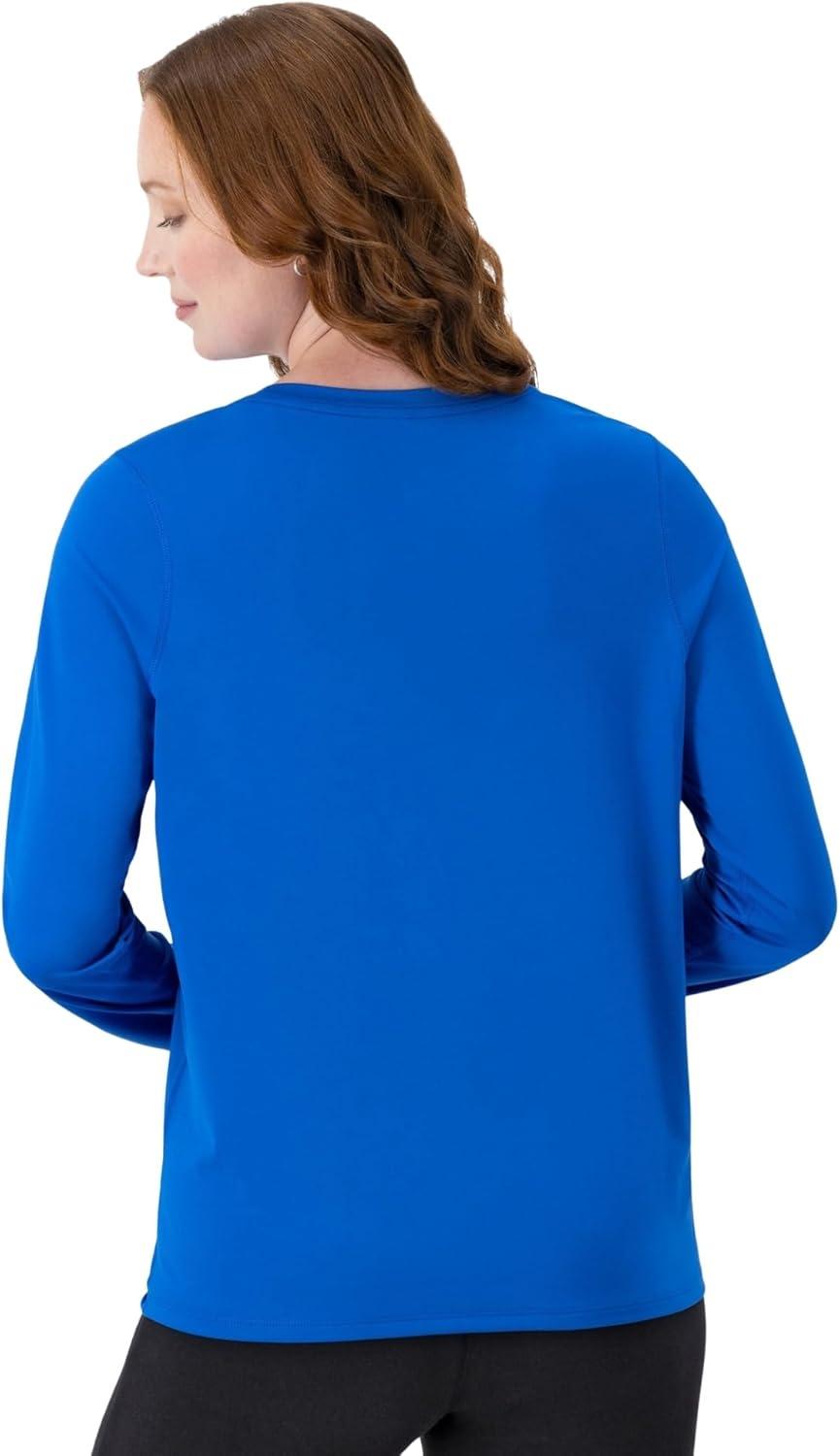imageHanes womens Sport Cool Dri Performance Tshirt Short Or Long SleeveAwesome Blue 1 Pack