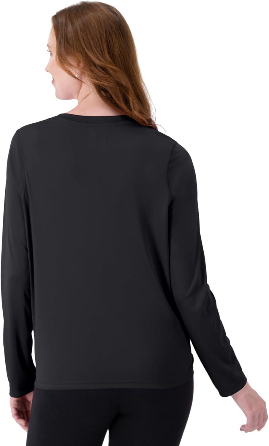 imageHanes womens Sport Cool Dri Performance Tshirt Short Or Long SleeveBlackWhite 4 Pack