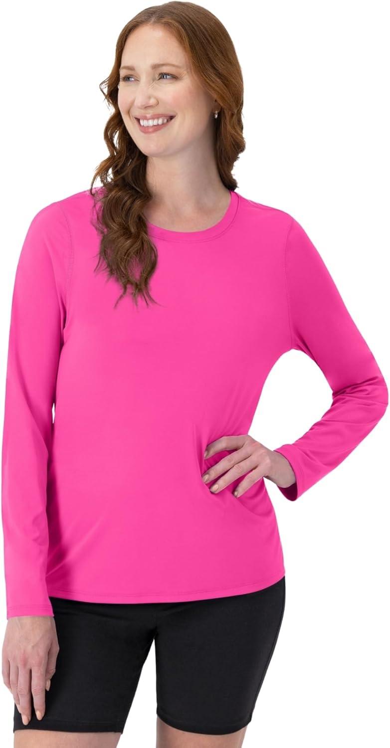 imageHanes womens Sport Cool Dri Performance Tshirt Short Or Long SleeveBlackWhitePinkBlue 4 Pack