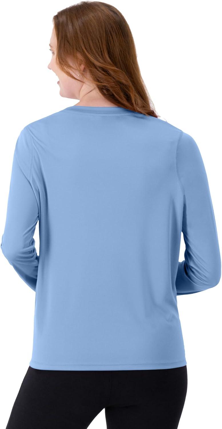 imageHanes womens Sport Cool Dri Performance Tshirt Short Or Long SleeveLight Blue