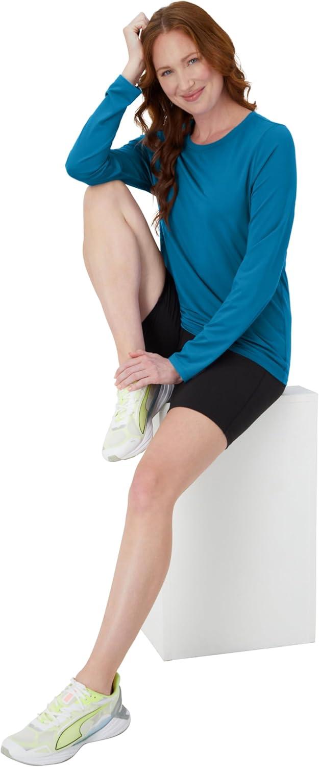 imageHanes womens Sport Cool Dri Performance Tshirt Short Or Long SleeveUnderwater Blue