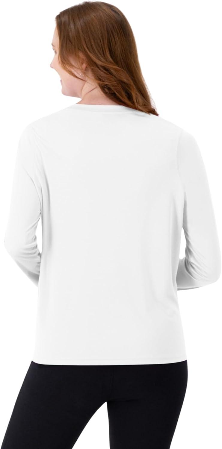 imageHanes womens Sport Cool Dri Performance Tshirt Short Or Long SleeveWhite 1 Pack