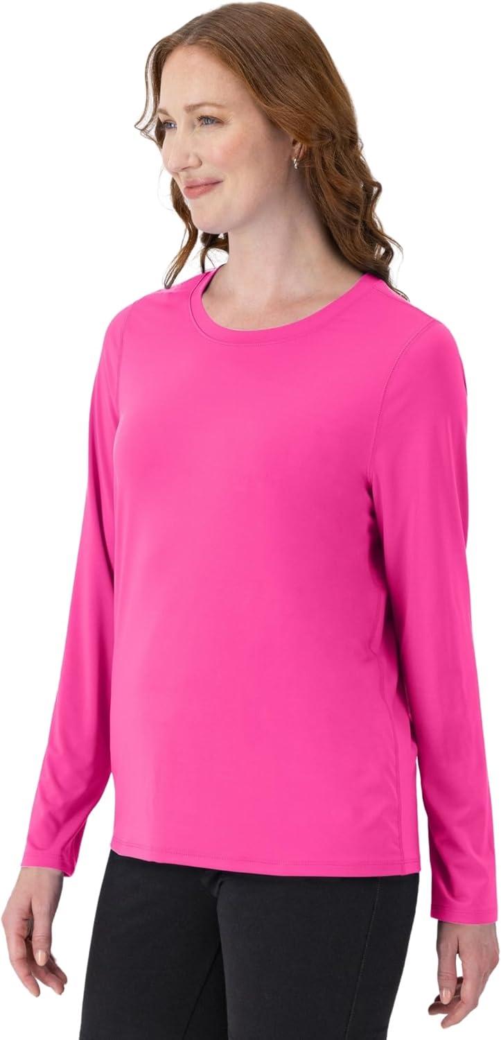 imageHanes womens Sport Cool Dri Performance Tshirt Short Or Long SleeveWow Pink 1 Pack