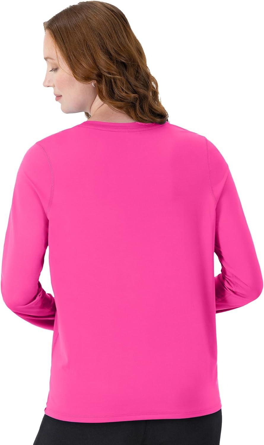 imageHanes womens Sport Cool Dri Performance Tshirt Short Or Long SleeveWow Pink 1 Pack