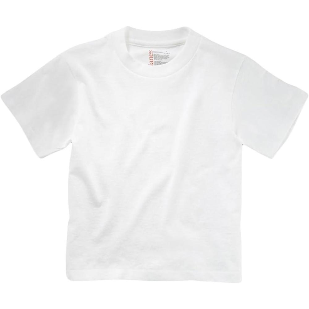 imageHanes Boys Tagless Comfort Seam White Tee
