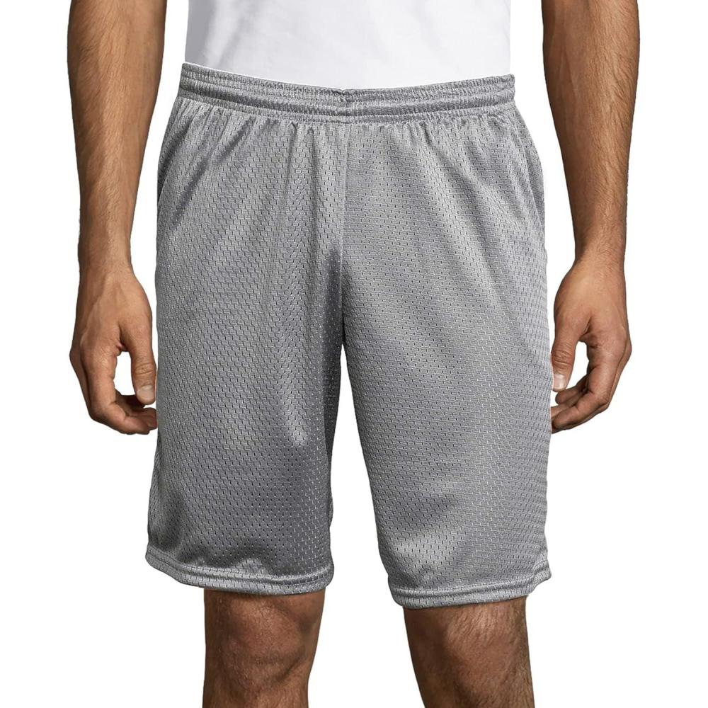 imageHanes Mens Jersey Pocket ShortAthletic Gray