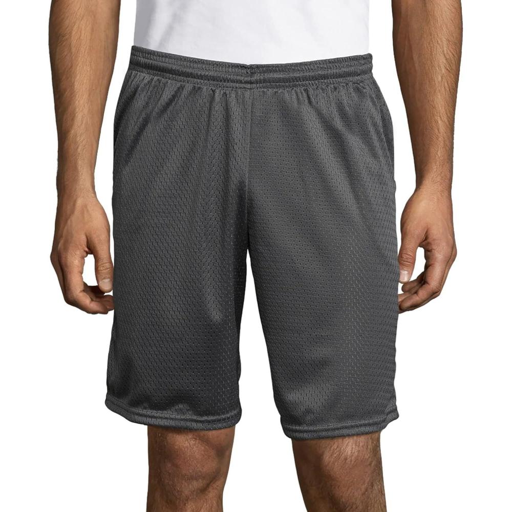 imageHanes Mens Jersey Pocket ShortRailroad Gray