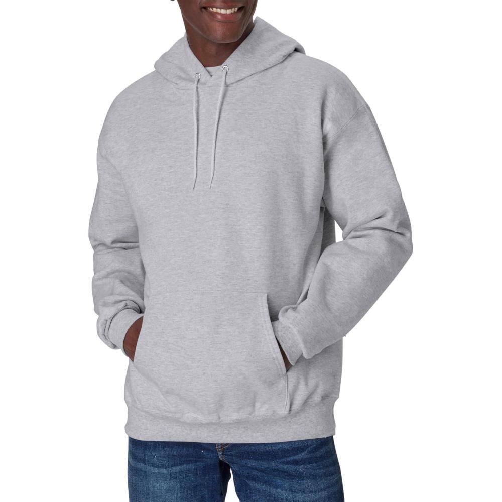 imageHanes Mens Ultimate Sweatshirt Heavyweight Fleece Hoodie Cotton Sweatshirt for MenLight Steel