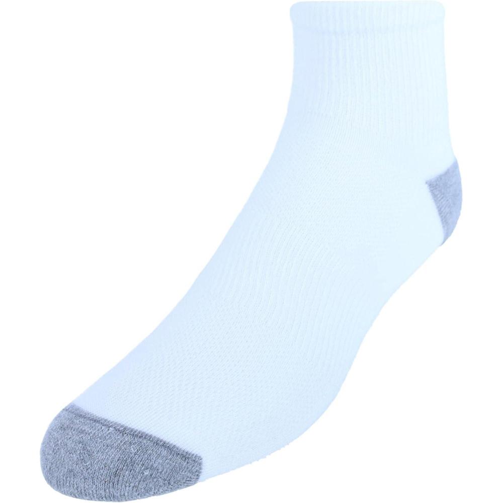 imageHanes Mens XTemp Lightweight Socks Crew and Ankle 12PackAnkle  White