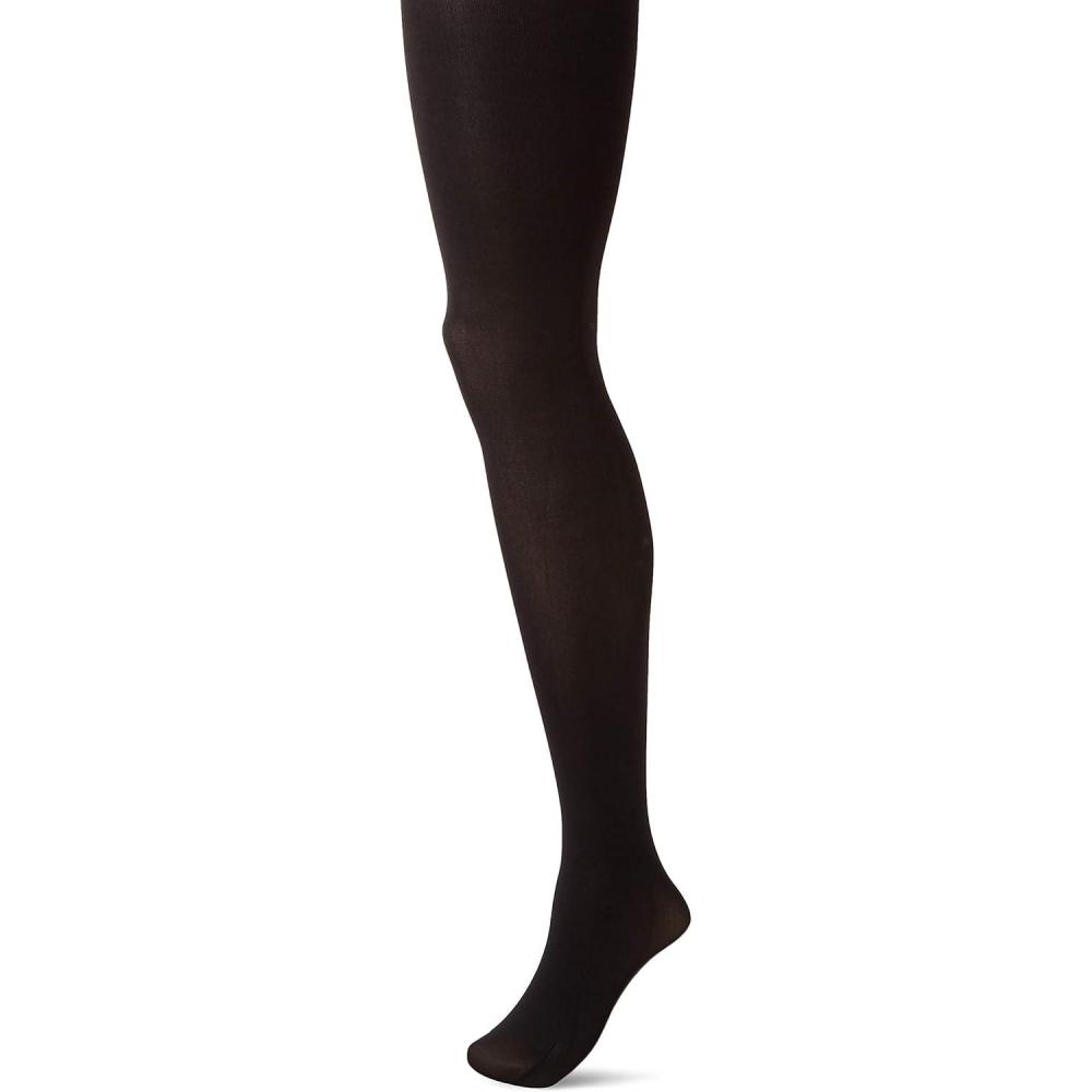 imageHanes Script Blackout Tights with XTemp Technology Control Top Sheer Toe BlackBlack