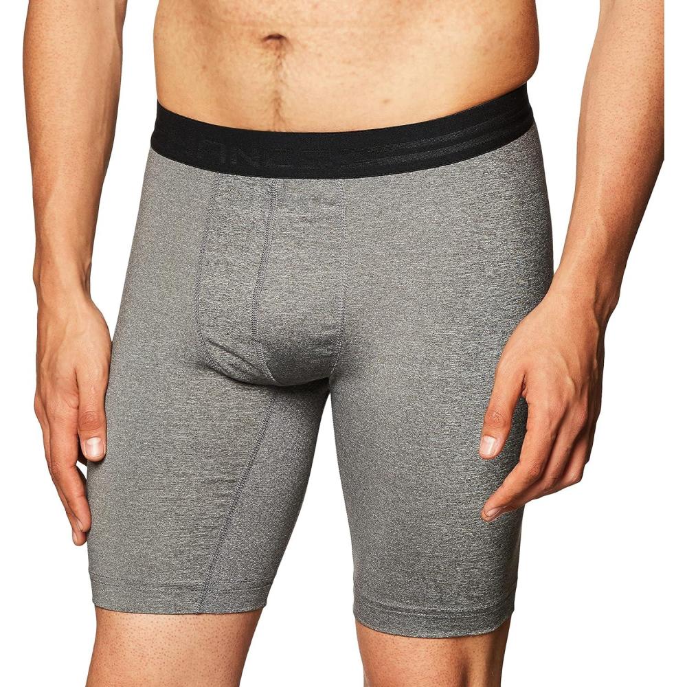 imageHanes Sport Mens Performance Compression ShortCharcoal HeatherEbony