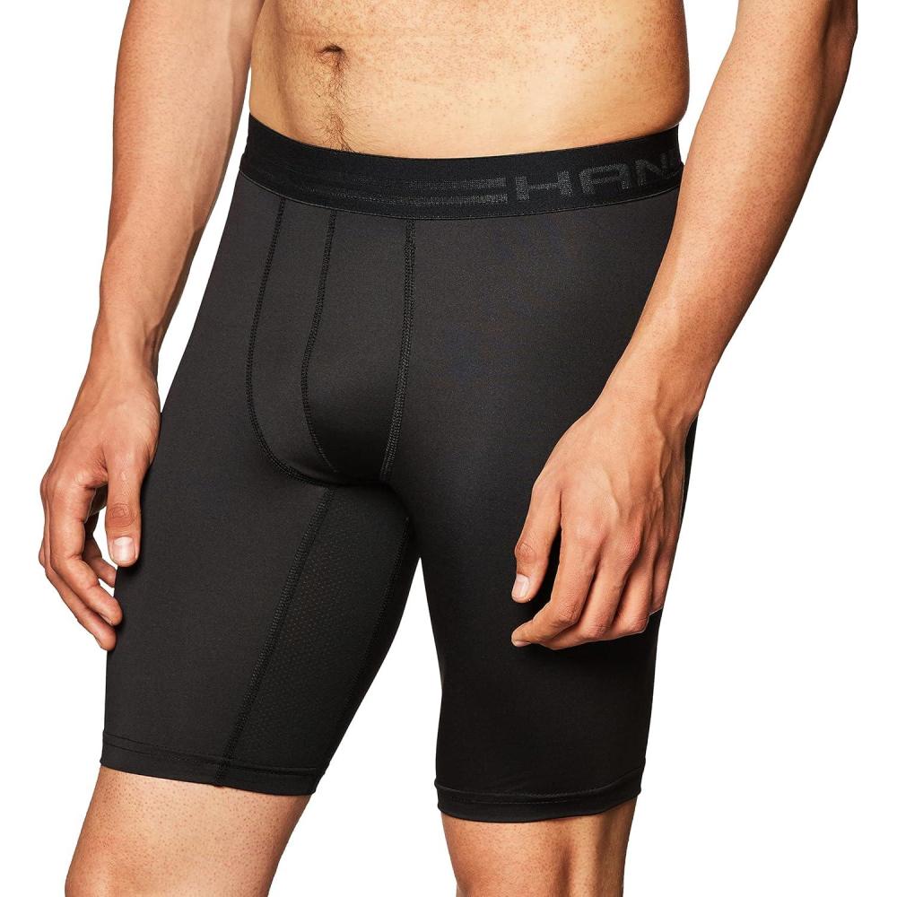 imageHanes Sport Mens Performance Compression ShortEbonyEbony