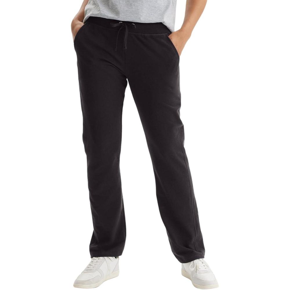 imageHanes Womens French Terry Pant with PocketsBlack